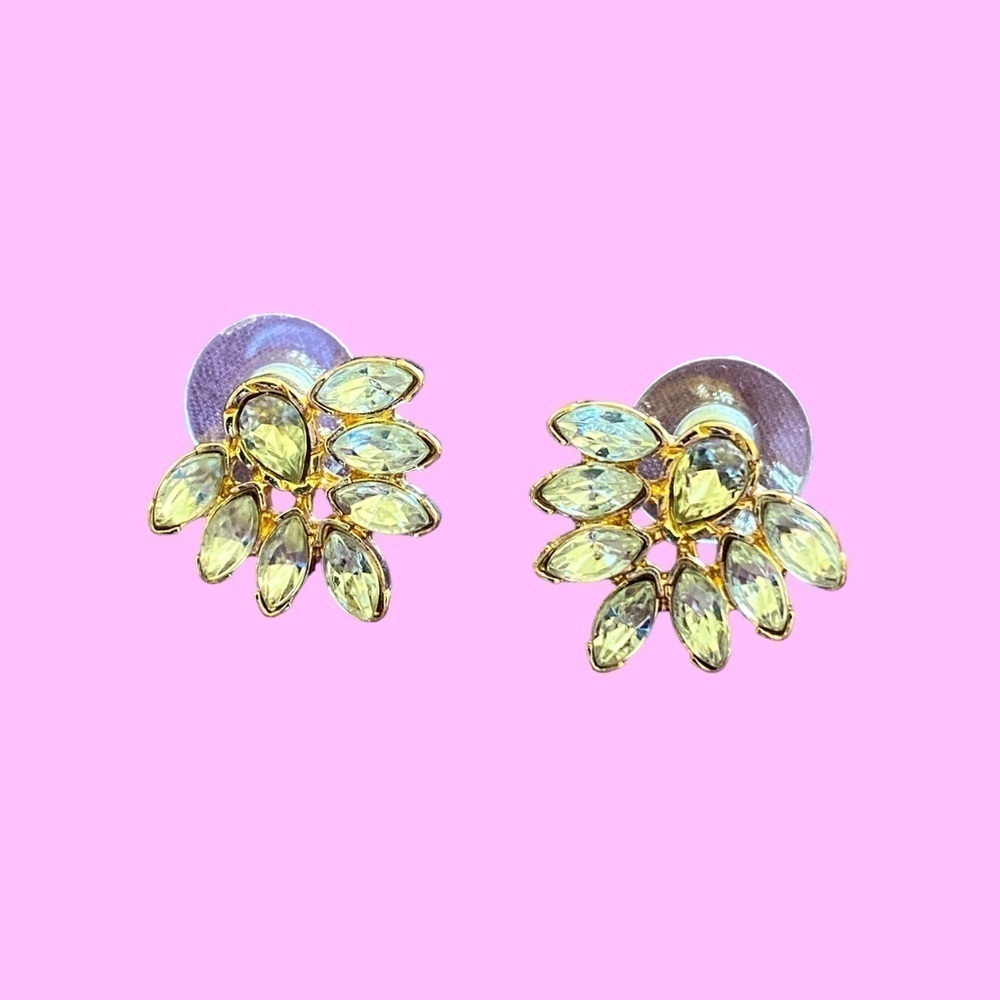 Lauren Conrad Blue Tinted Flair Crystal Earrings - Picture 1 of 3
